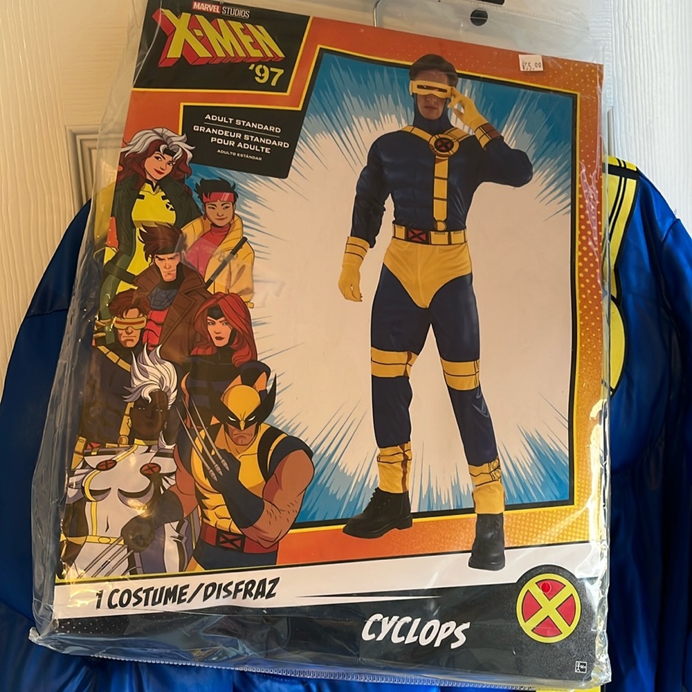 Marvel X-Men Cyclops Super Hero Costume.  Size:  Adult Men.